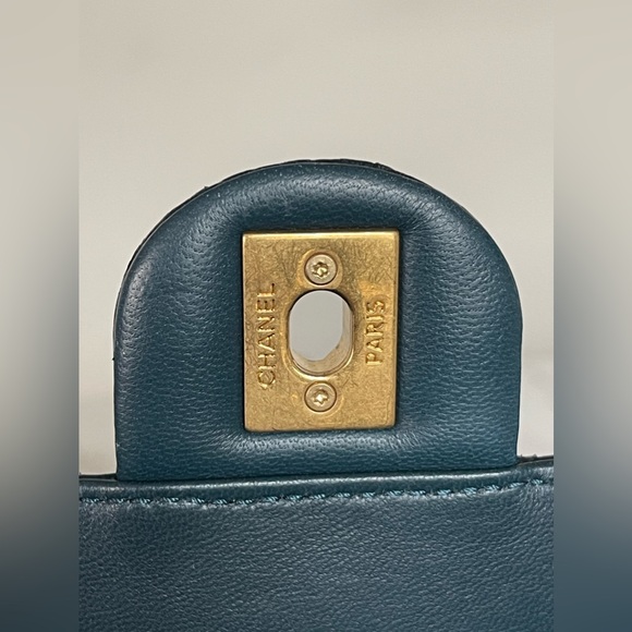 SOLD - CHANEL Python Straight-Lined Flap Bag - Picture 12 of 16